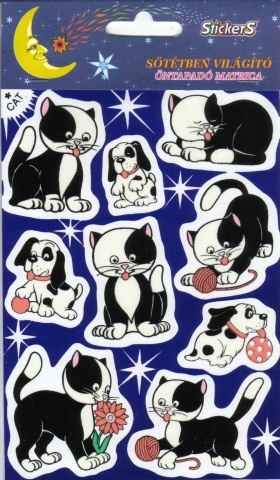 sötétben világító sticker